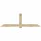 Ekena Millwork Eugene Rough Sawn Timber Gable Bracket, Douglas Fir, 96"W x 32"H x 4"D x 6"F, 8/12 Pitch GBW096X32X0406EUG00RDF - alternate 1